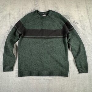 American Eagle Green Wool Blend Crewneck Sweater Men's M Classic Fit